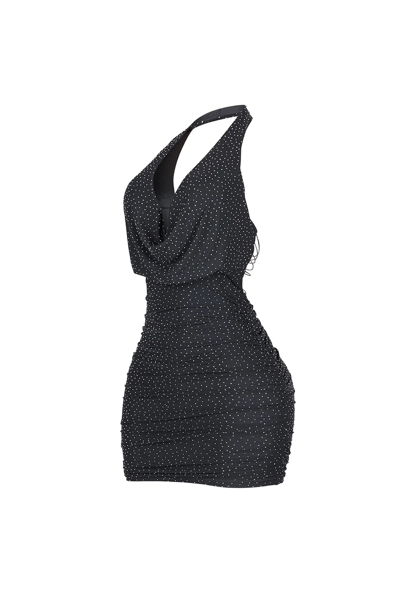 Crystelle Rhinestone Mesh Mini Dress - Image 7