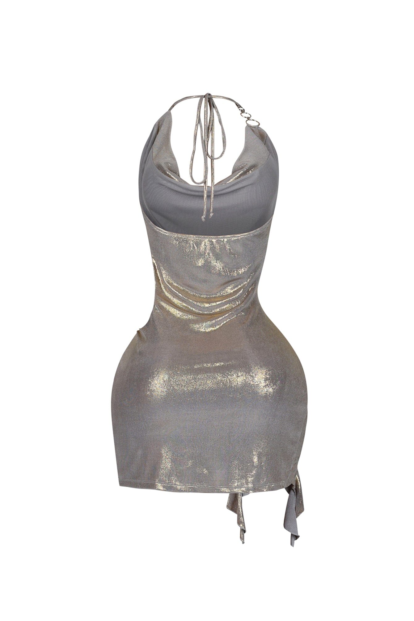 Cyber Sway Foil Mini Dress - Image 10