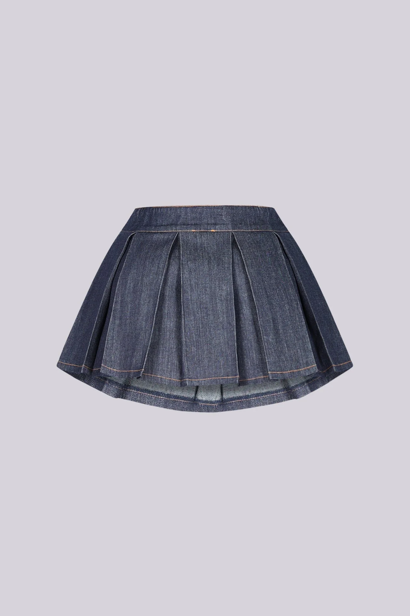 Cyra Indigo Denim Mini Skirt - Image 4