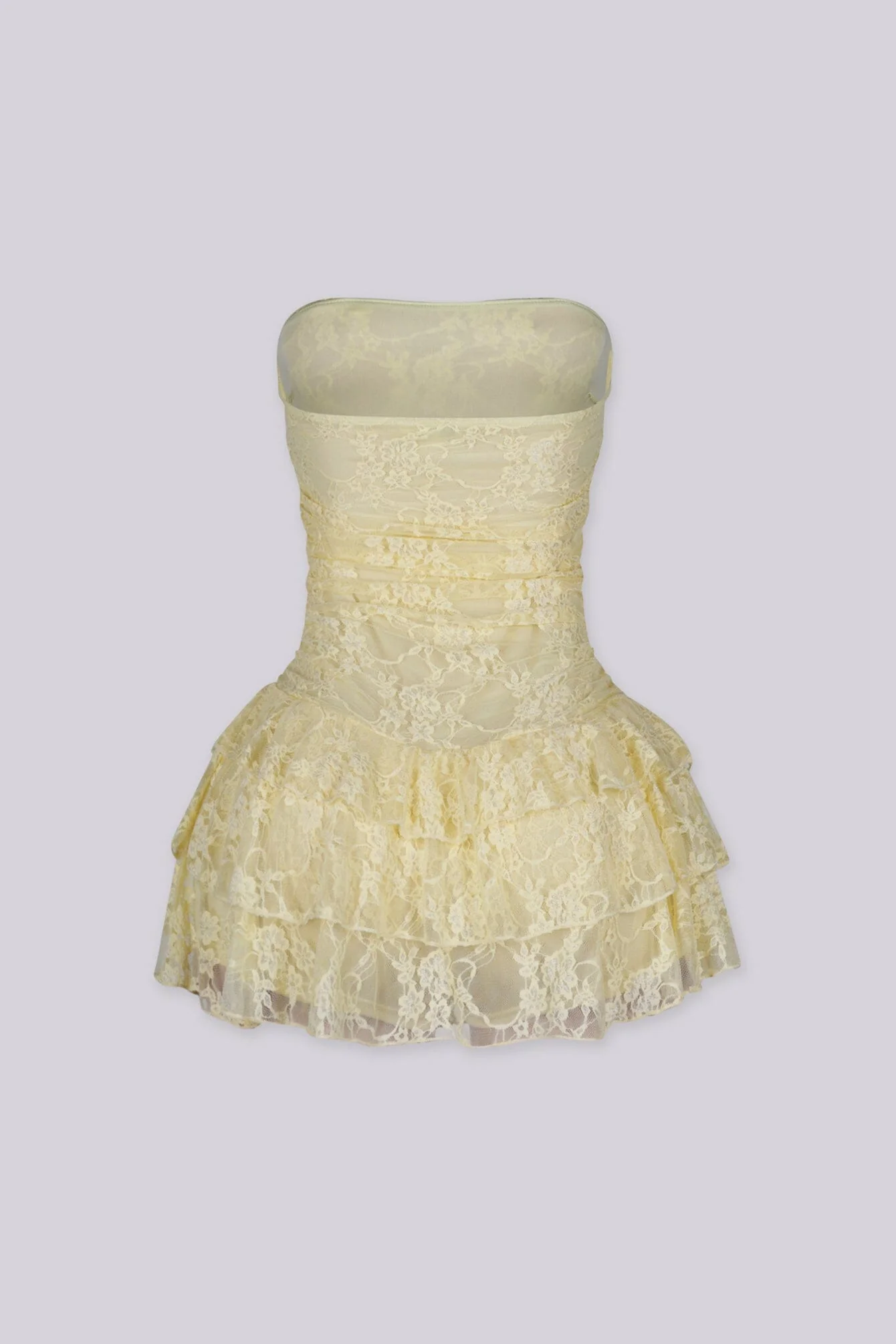 Daisy Lace Tube Mini Dress - Image 12