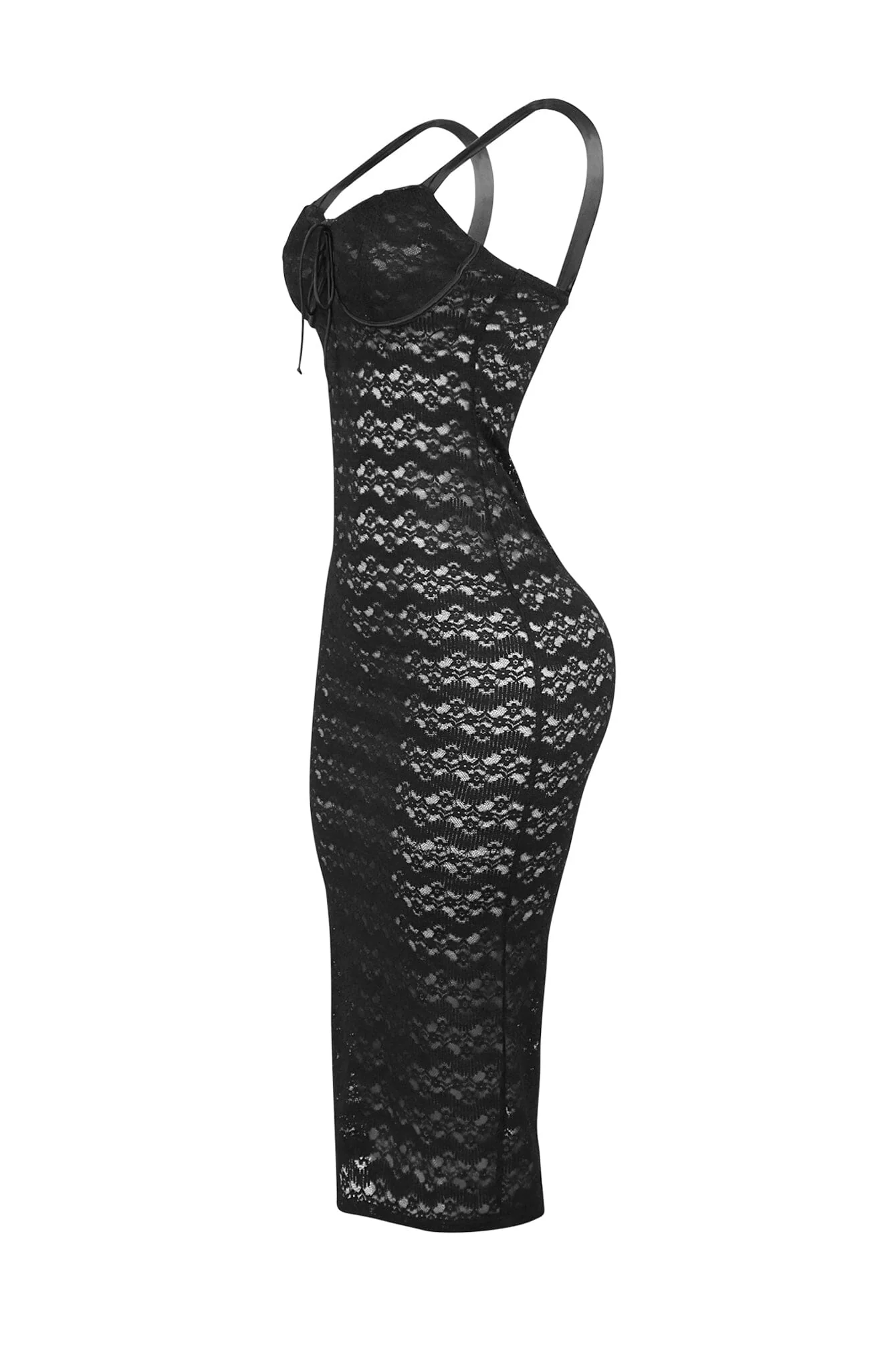 Danna Underwired Lace Long Dress - Image 3