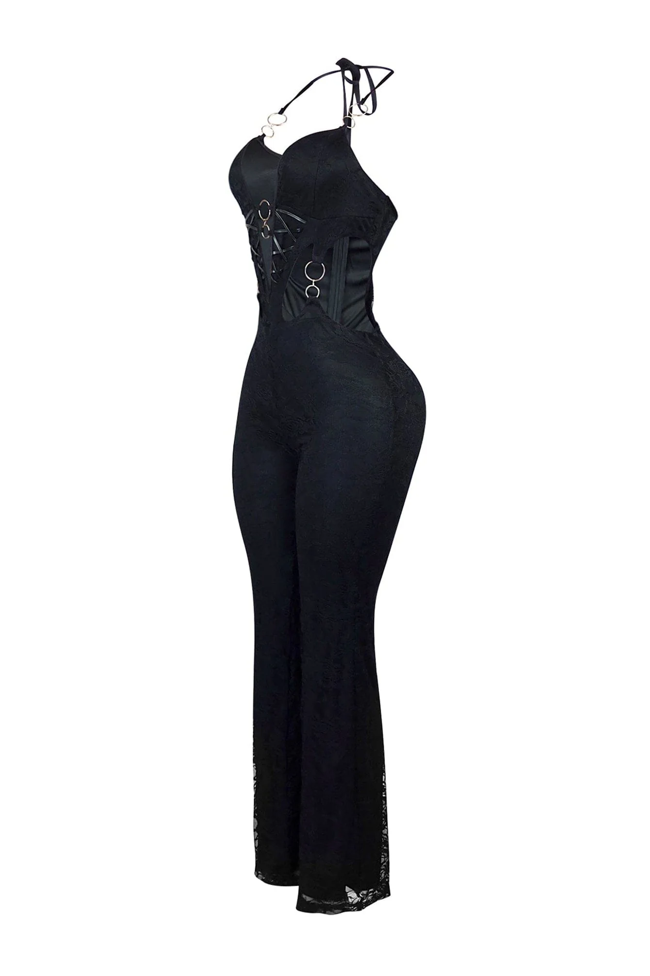 Darla Lace Halter Cut Out Jumpsuit - Image 5