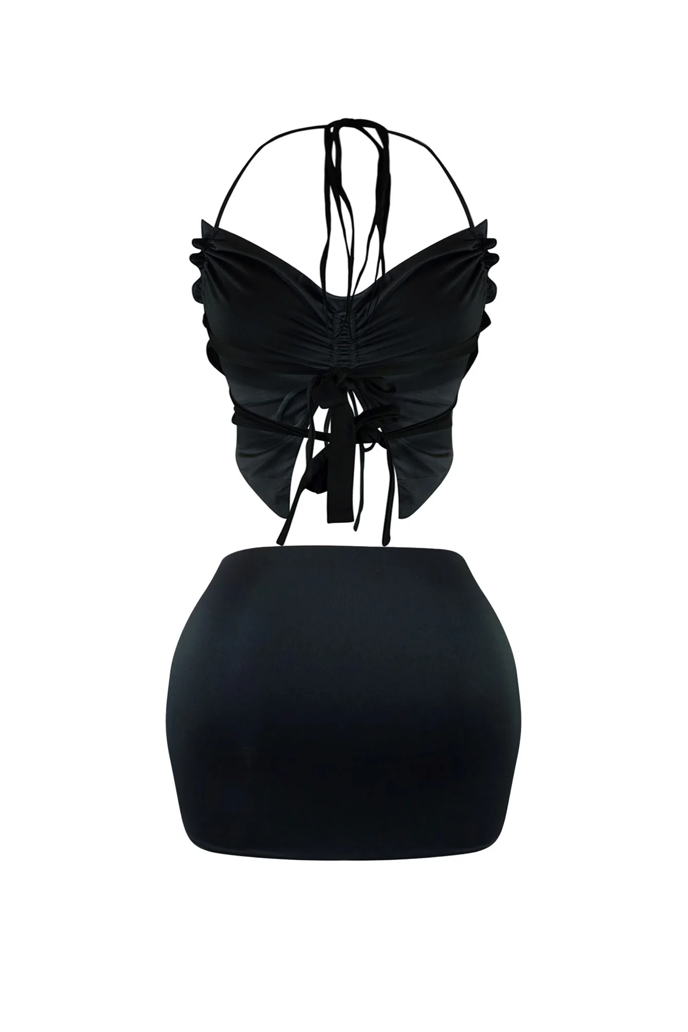 Delicate Butterfly Halter Top & Skirt SET - Image 5