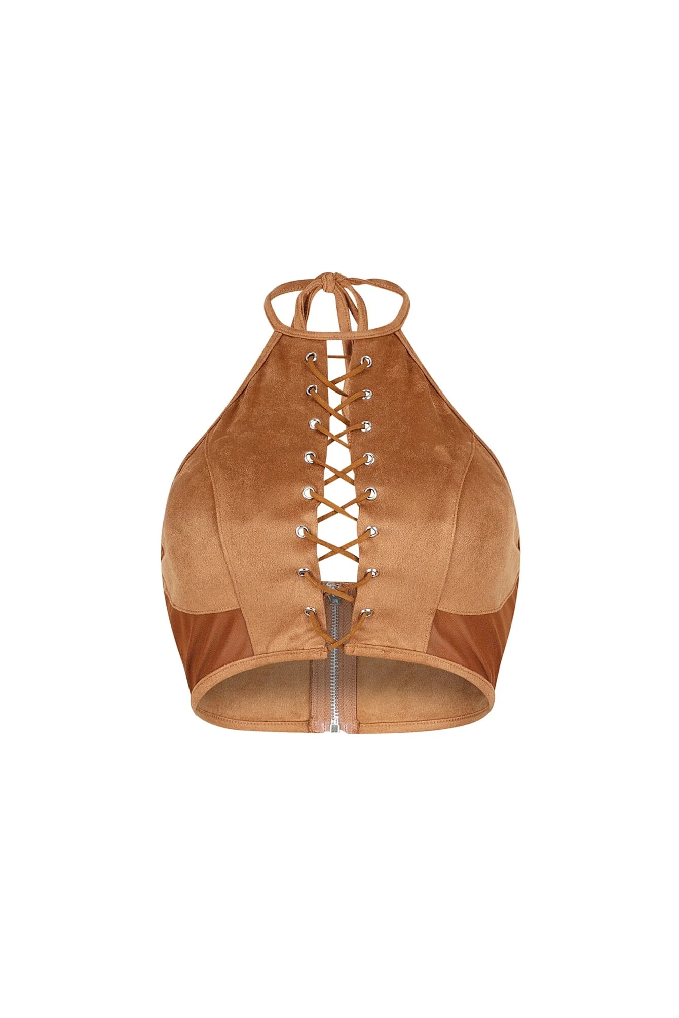 Desert Retro Suede Mesh Top - Image 2