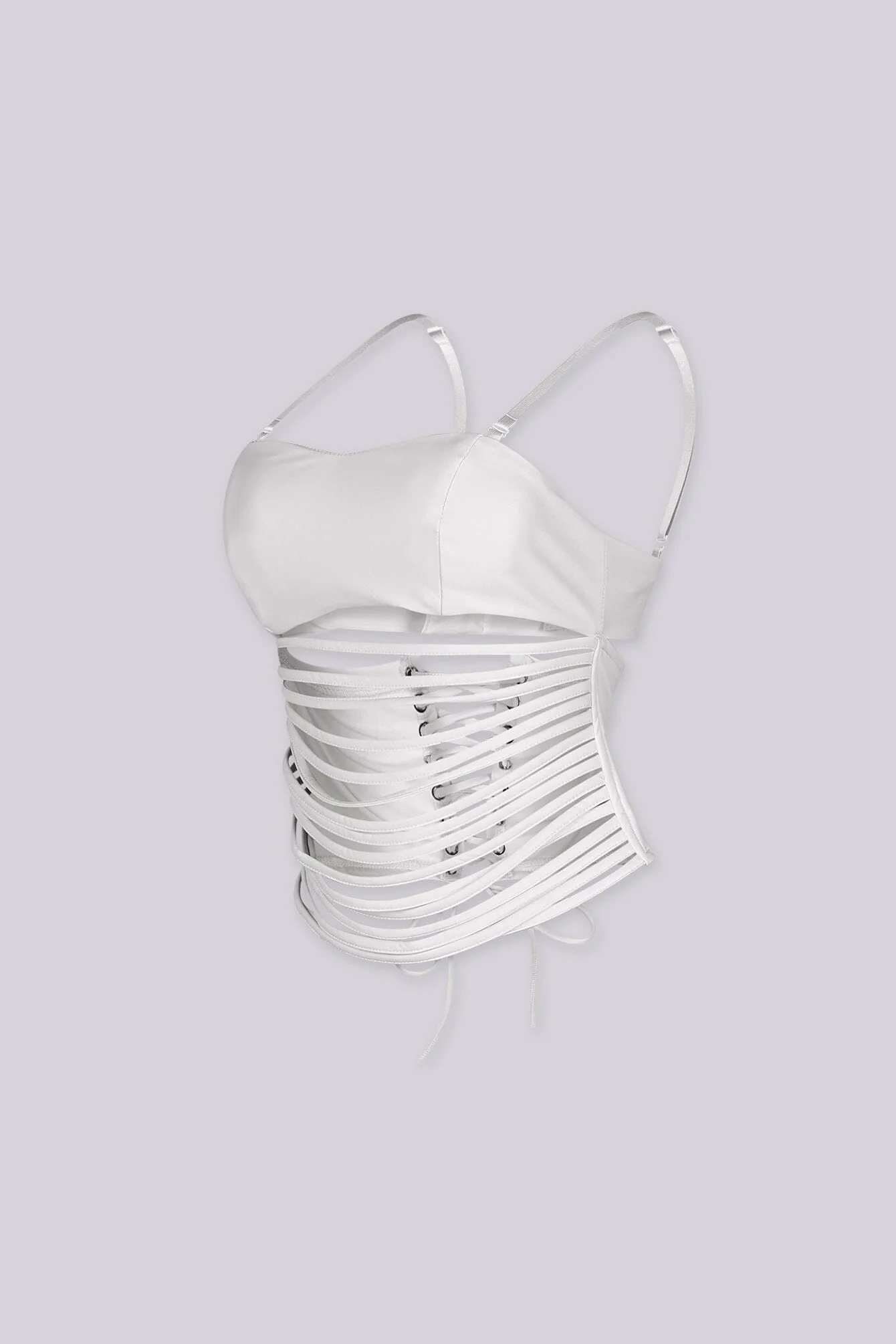 District Faux Leather Cutout Top - Image 10