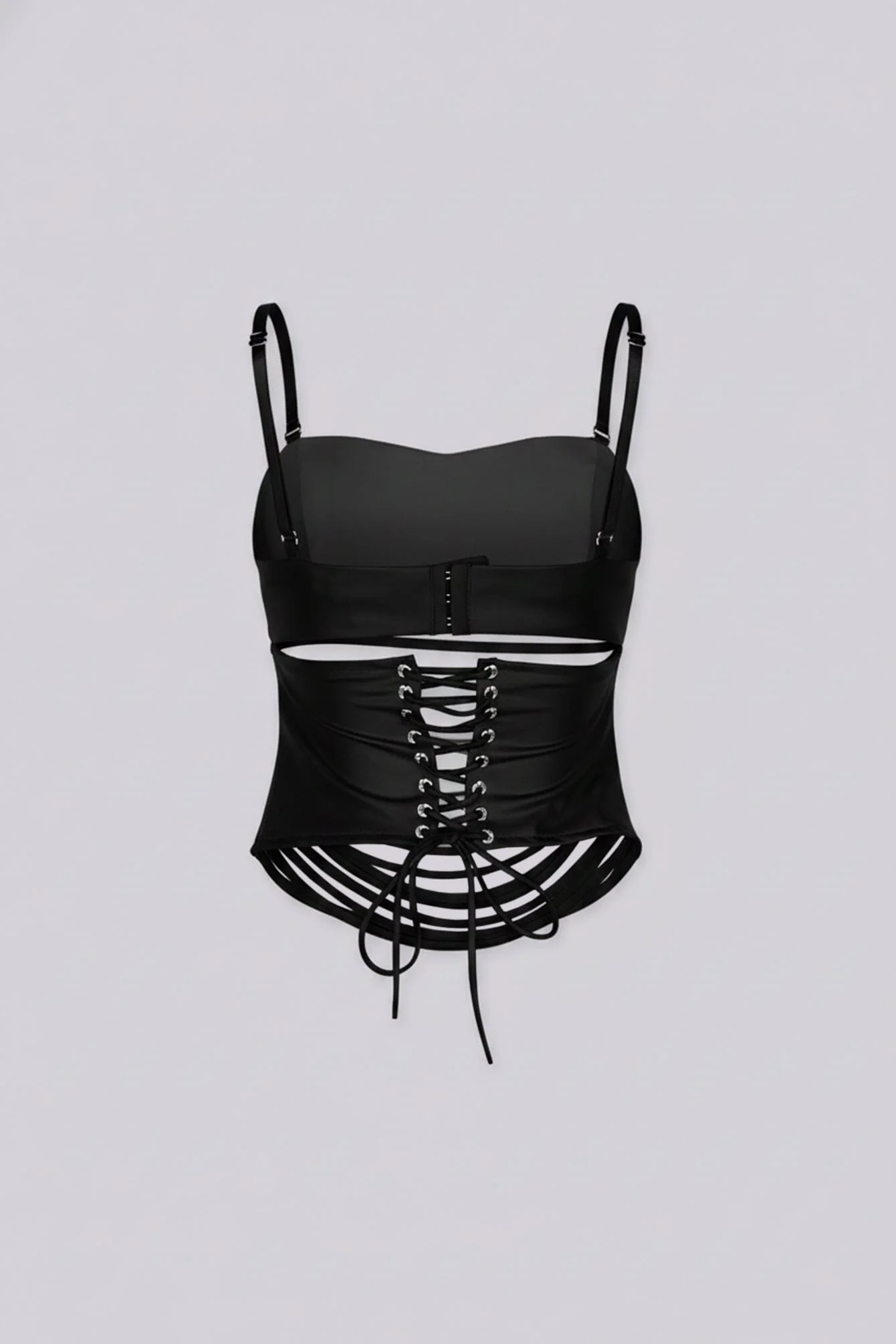 District Faux Leather Cutout Top - Image 11