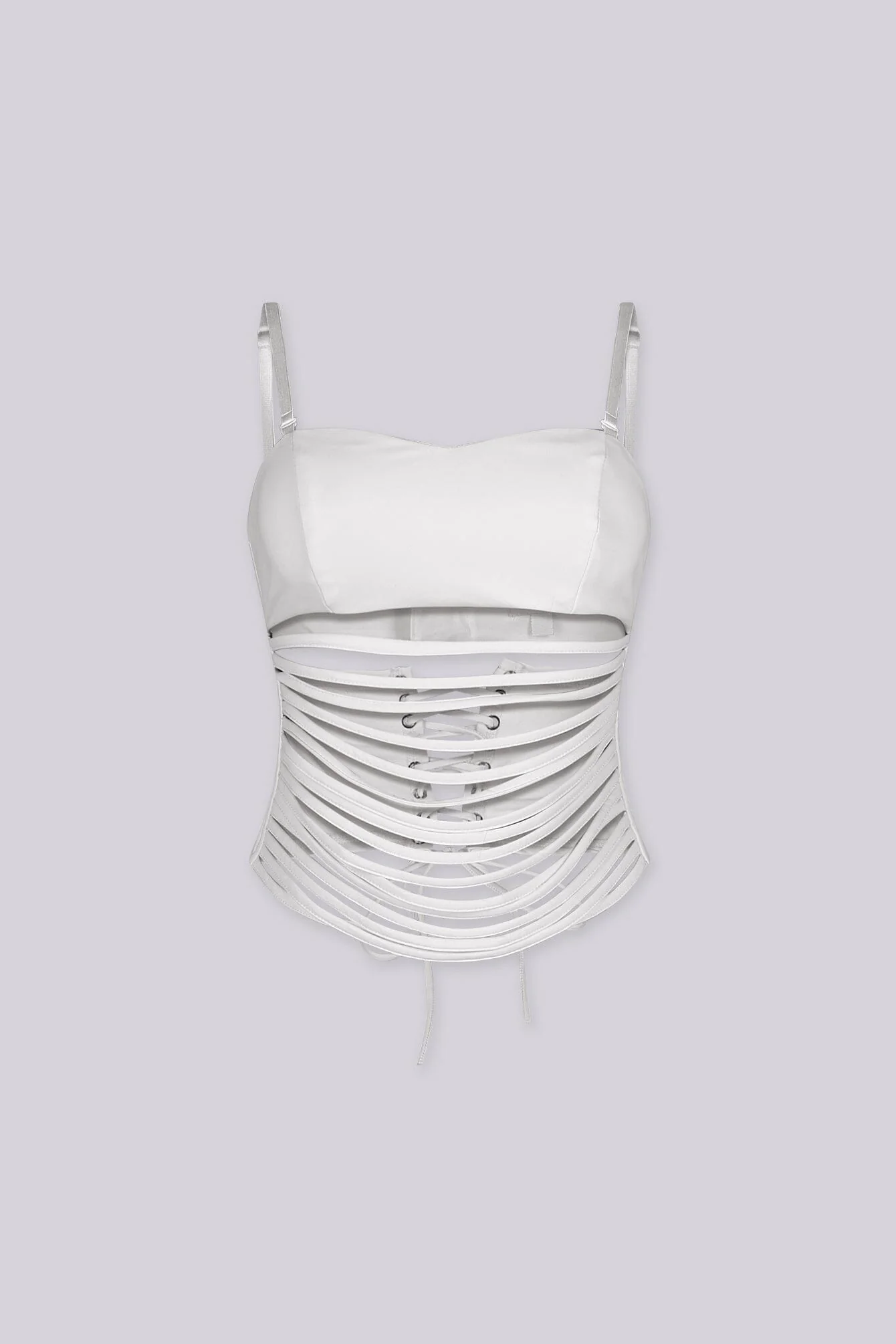 District Faux Leather Cutout Top - Image 8