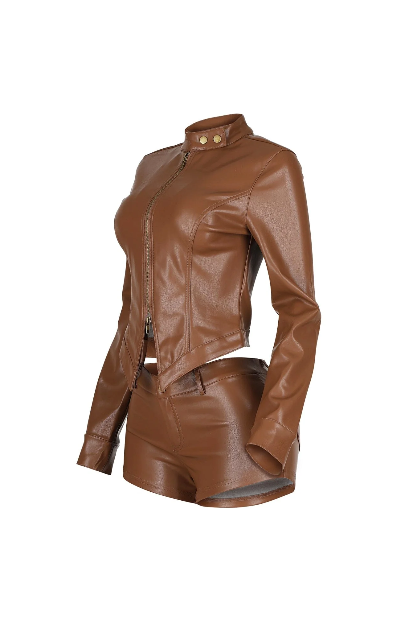 Dominance Duo PU Jacket & Shorts SET - Image 13