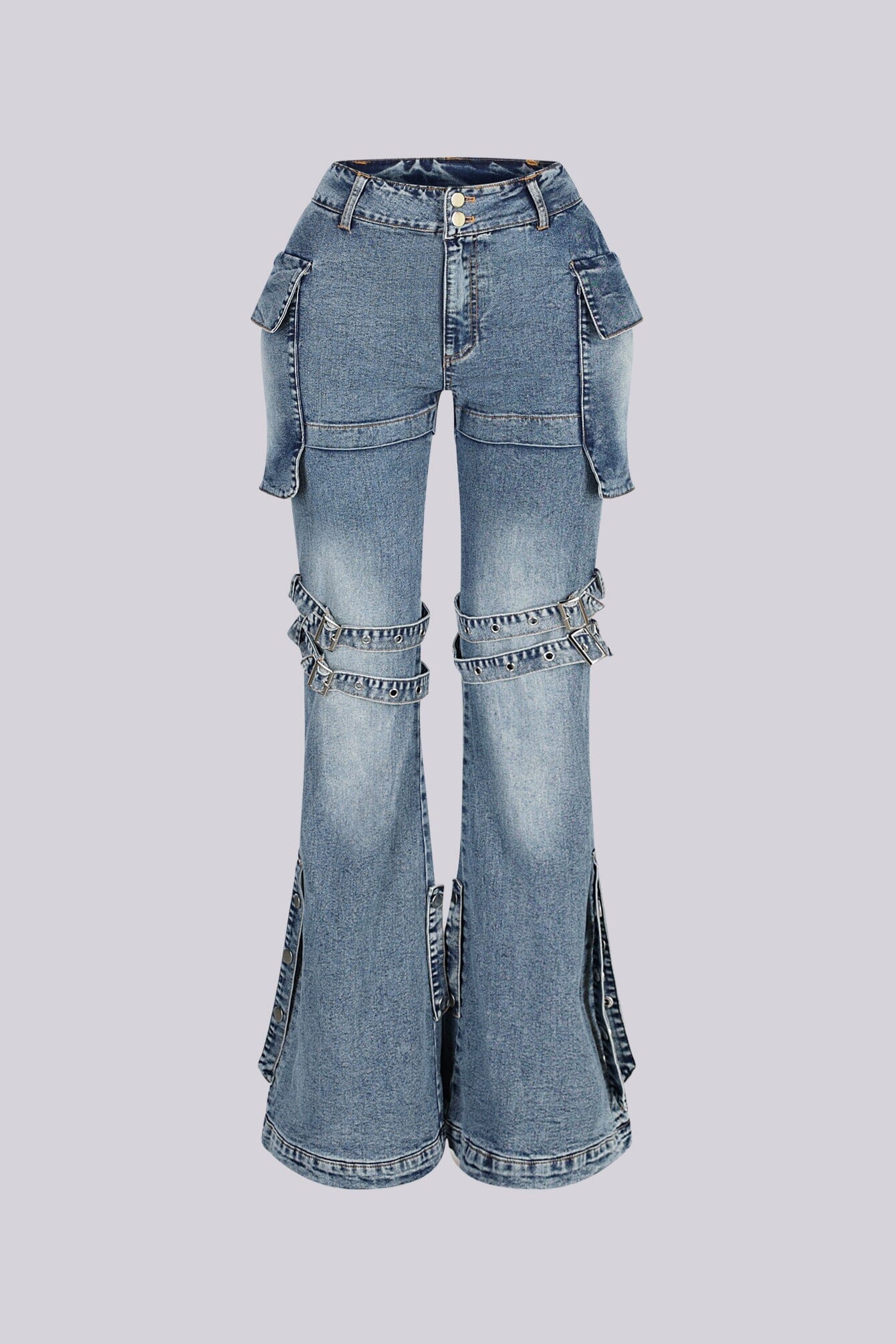 Dorothy Wide Leg Denim Jeans - Image 3