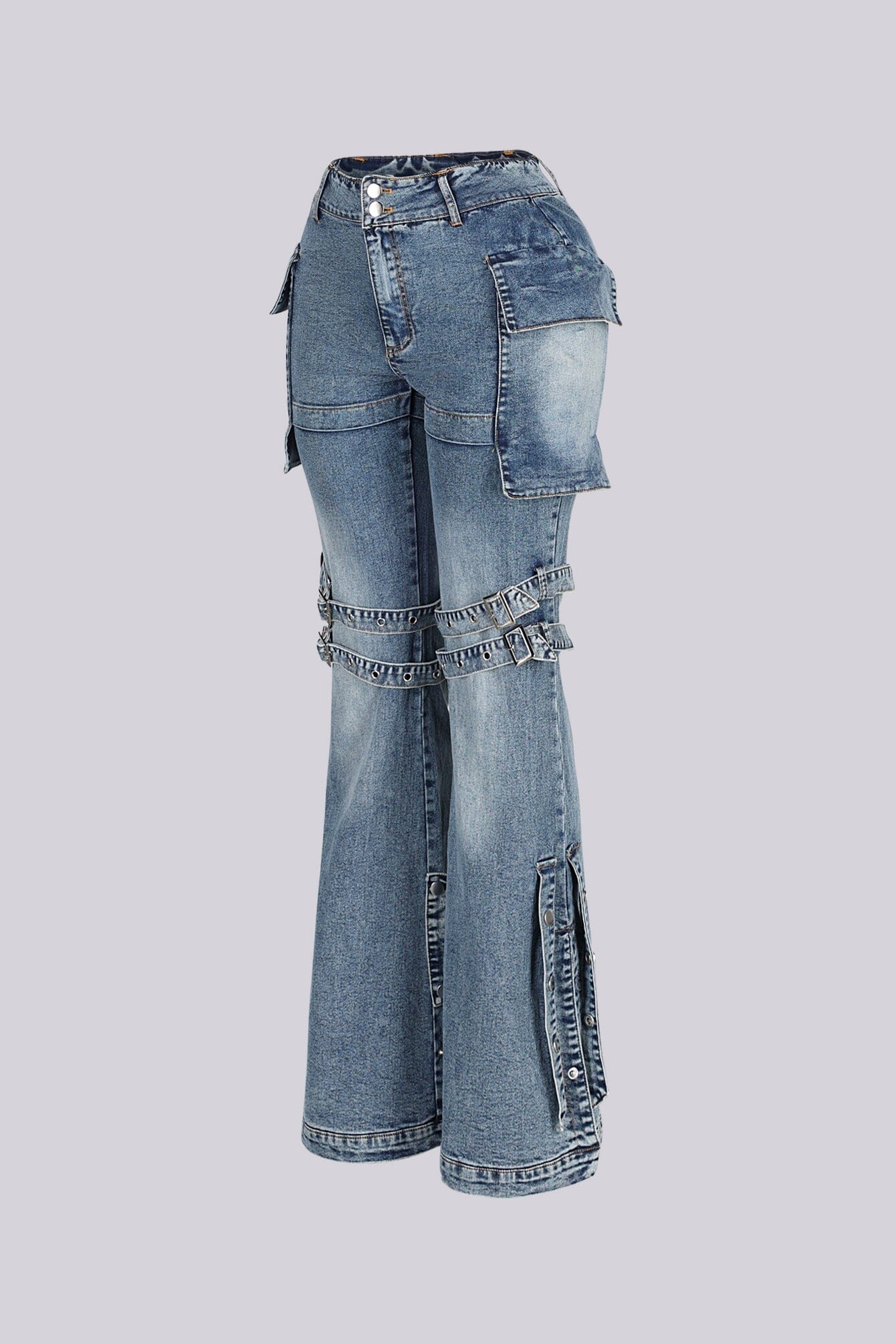 Dorothy Wide Leg Denim Jeans - Image 4