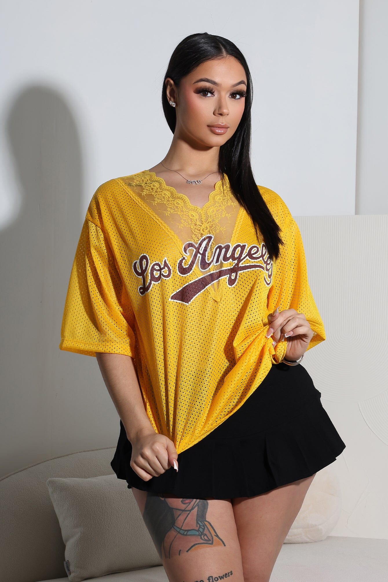 Doxy Los Angeles Lace Jersey Top - Image 3