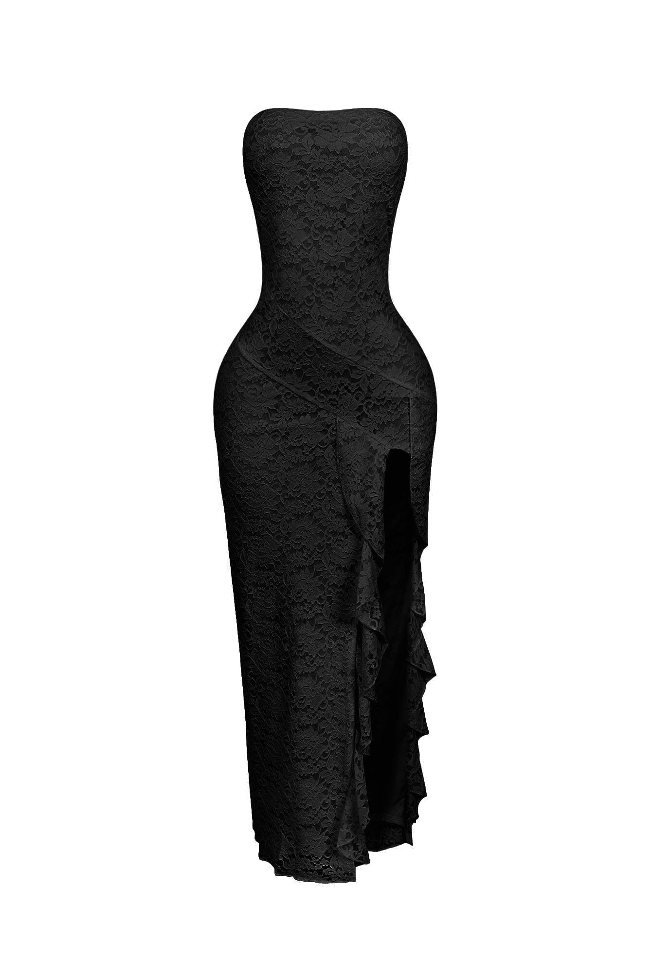 Dreamy Lace Ruffled Tube Maxi Dress - Image 5