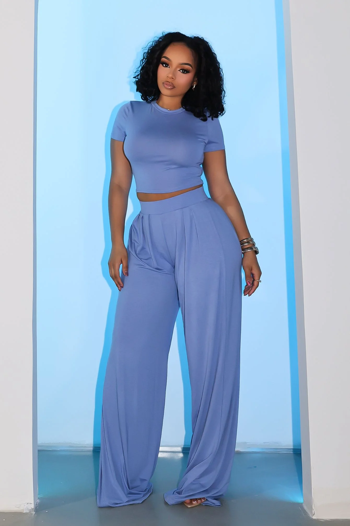 Ease Crop Top & Pants SET