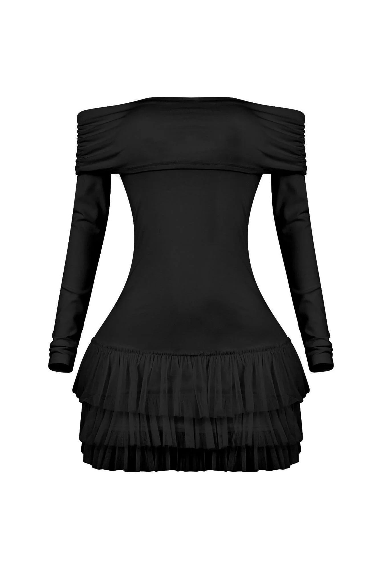 Ekko Tulle Ruffled Mini Dress - Image 6