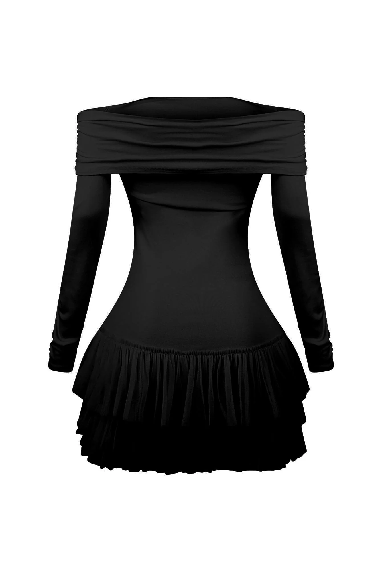 Ekko Tulle Ruffled Mini Dress - Image 8