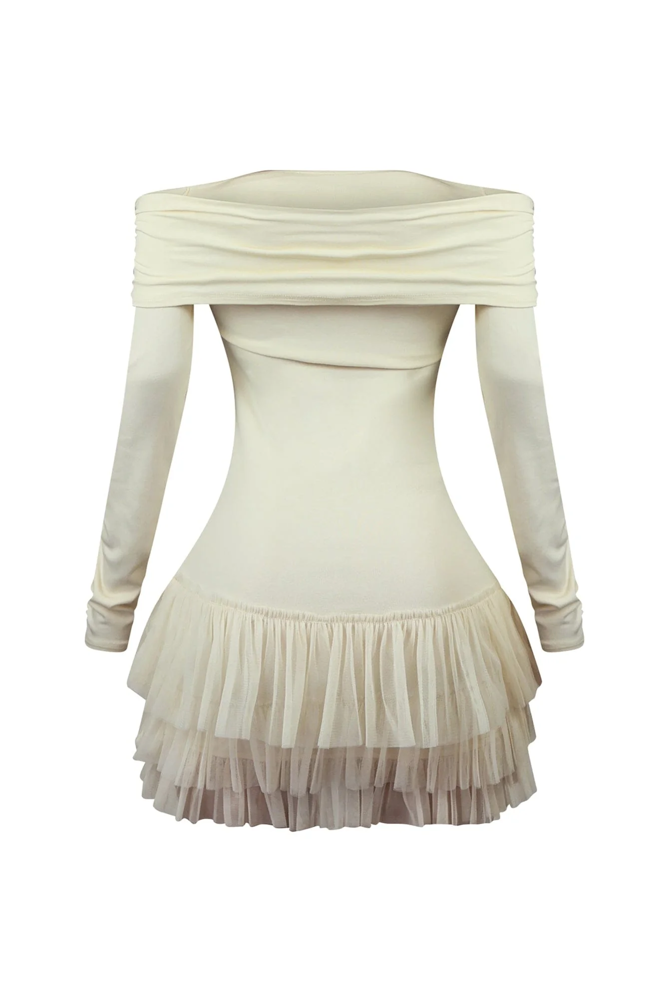 Ekko Tulle Ruffled Mini Dress - Image 9
