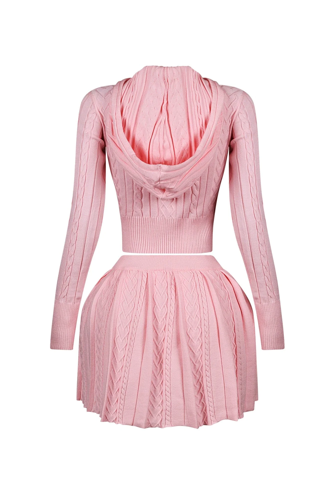 Ella Cable Knit Hoodie & Skort SET - Image 11