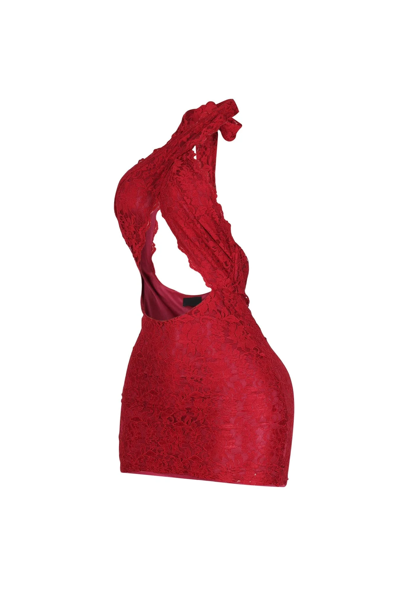 Esmee Cross Halter Neck Mini Dress - Image 7