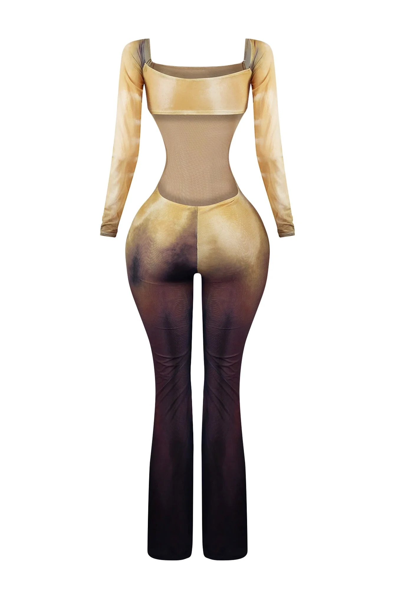 Euphoria Mesh Ombre Long Sleeve Jumpsuit - Image 5
