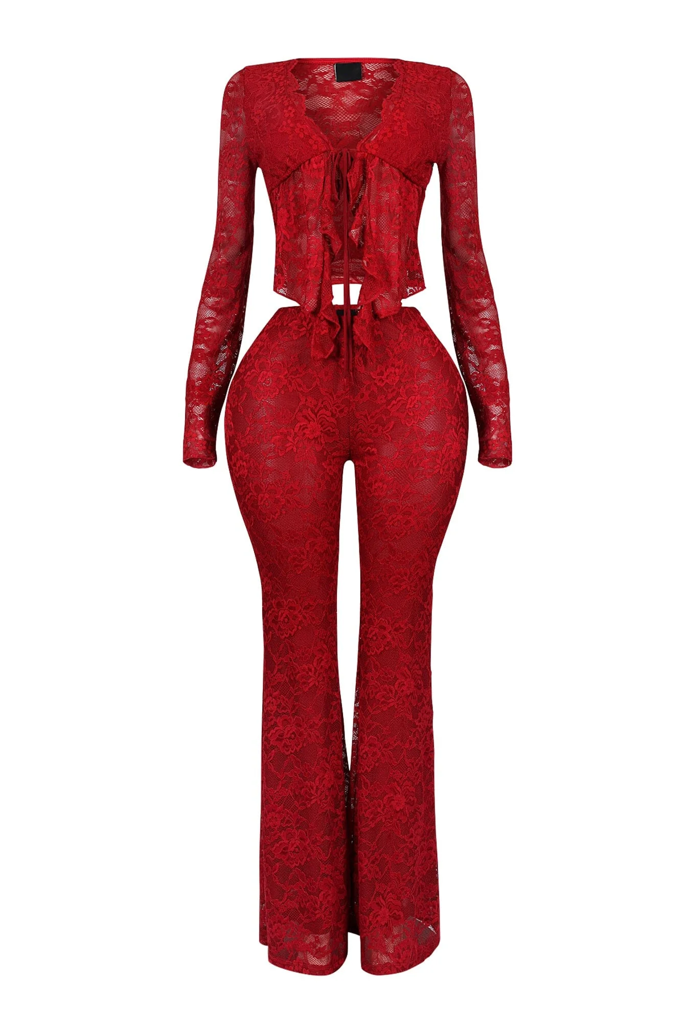 Everly Lace Top & Wide Pants SET - Image 9
