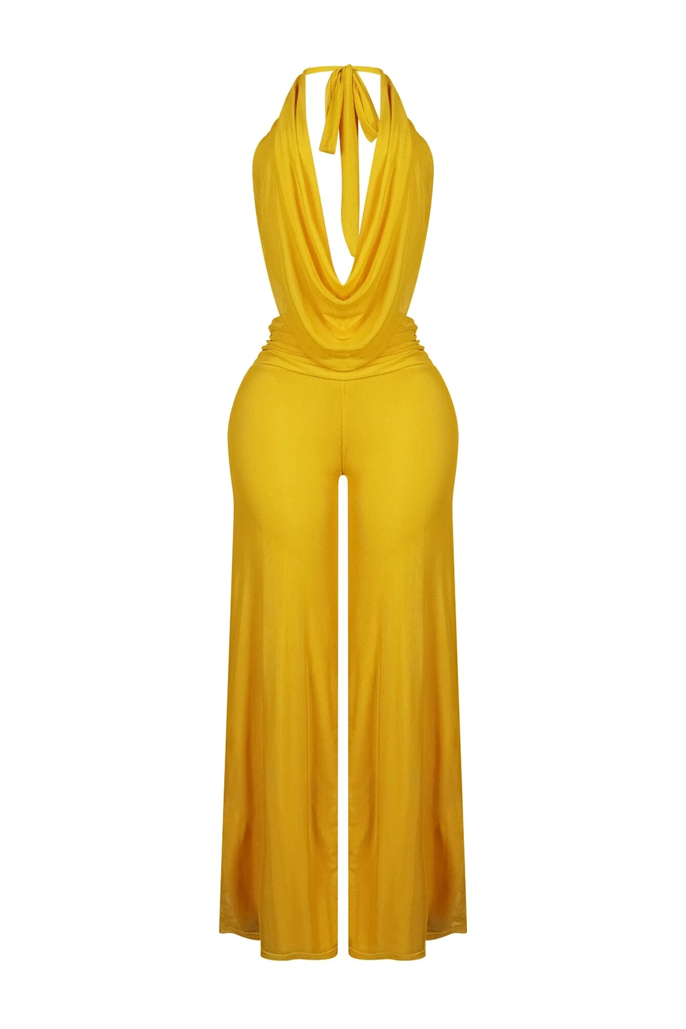 Evie Mesh Cowl Neck Jumpsuit - Image 11