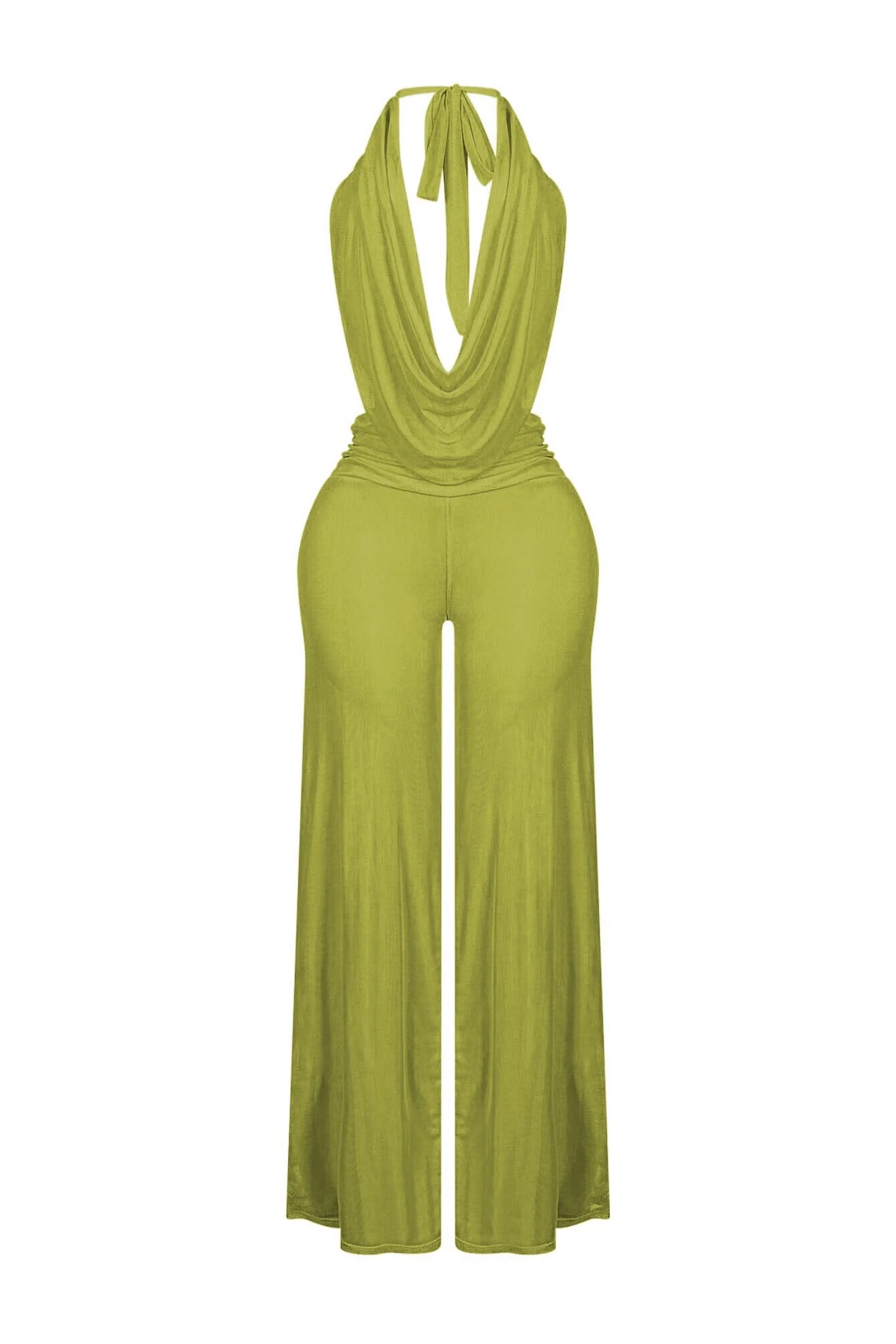 Evie Mesh Cowl Neck Jumpsuit - Image 14