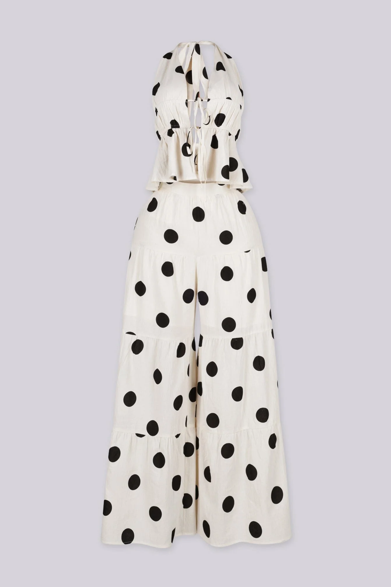 Evonne Polka Dot Top & Pants SET - Image 4
