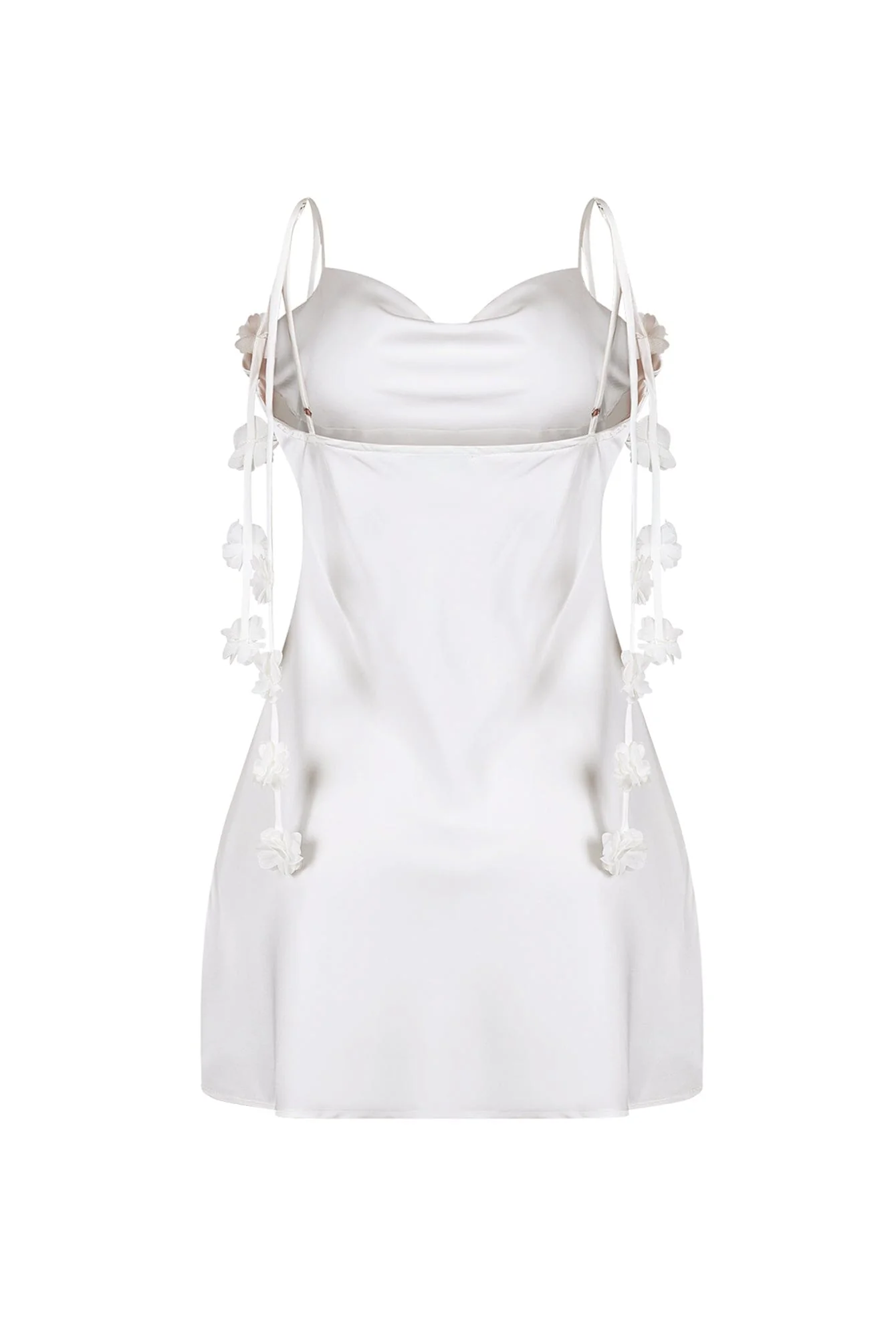 Fernanda Satin Floral String Mini Dress - Image 10