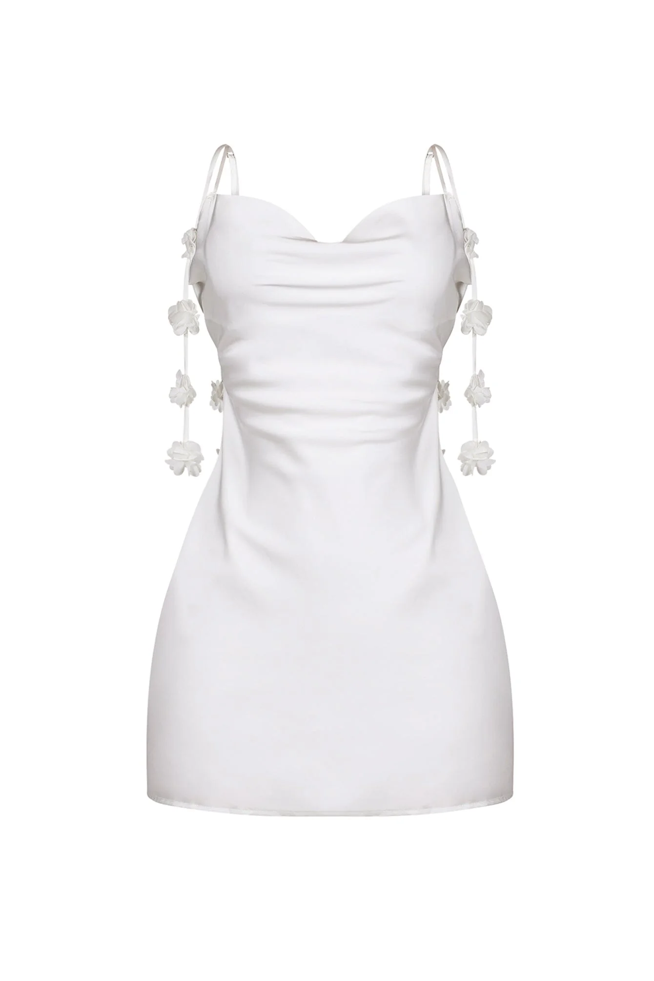 Fernanda Satin Floral String Mini Dress - Image 6