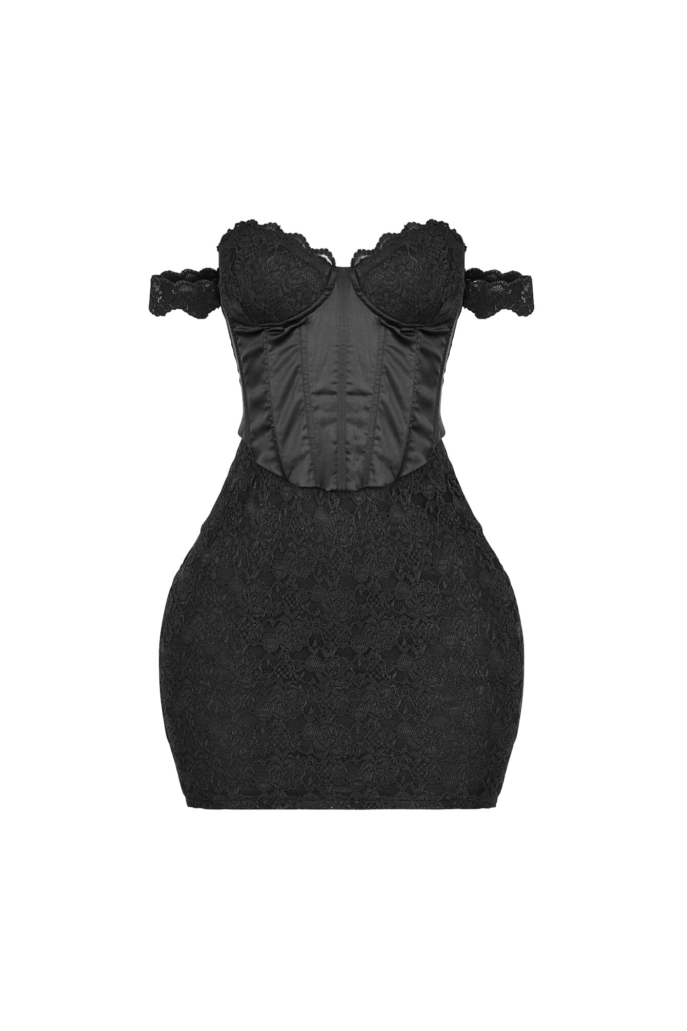 Fever Lace Off Shoulder Mini Dress - Image 4