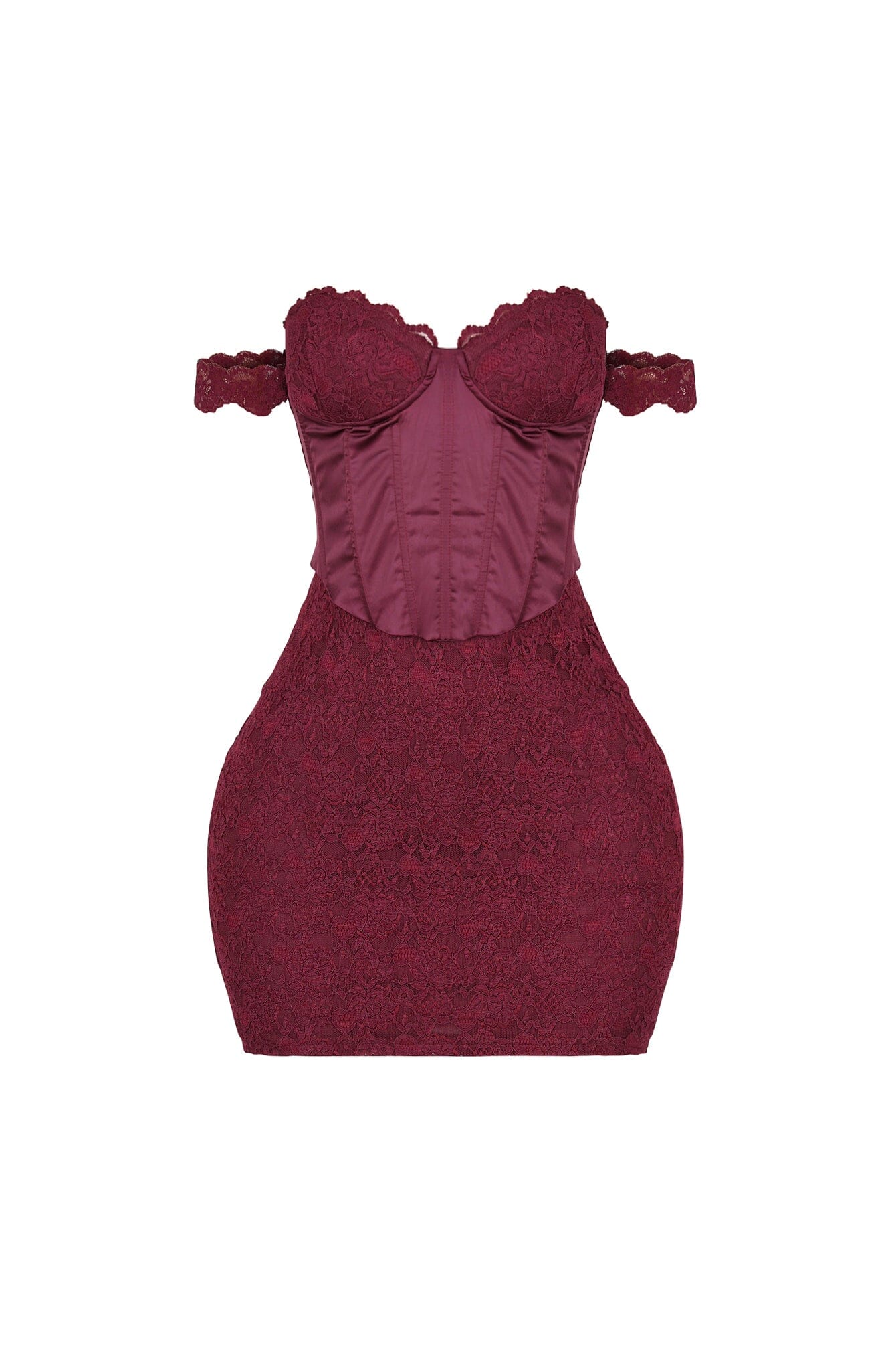 Fever Lace Off Shoulder Mini Dress - Image 5