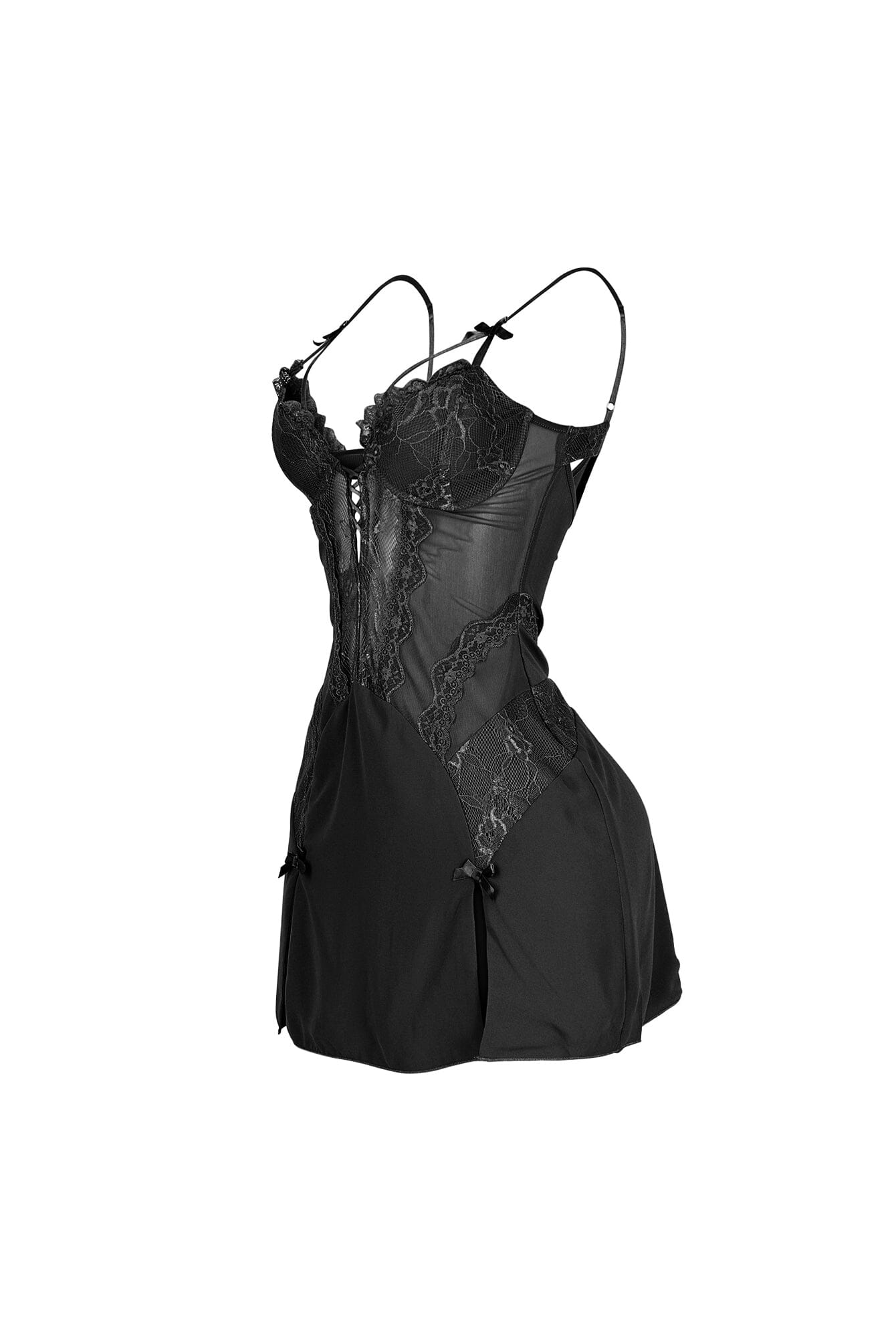 Fiorella Ribbon Mesh Mini Dress - Image 7