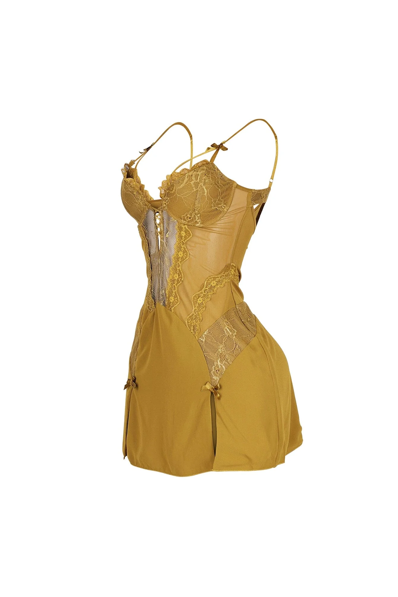 Fiorella Ribbon Mesh Mini Dress - Image 8