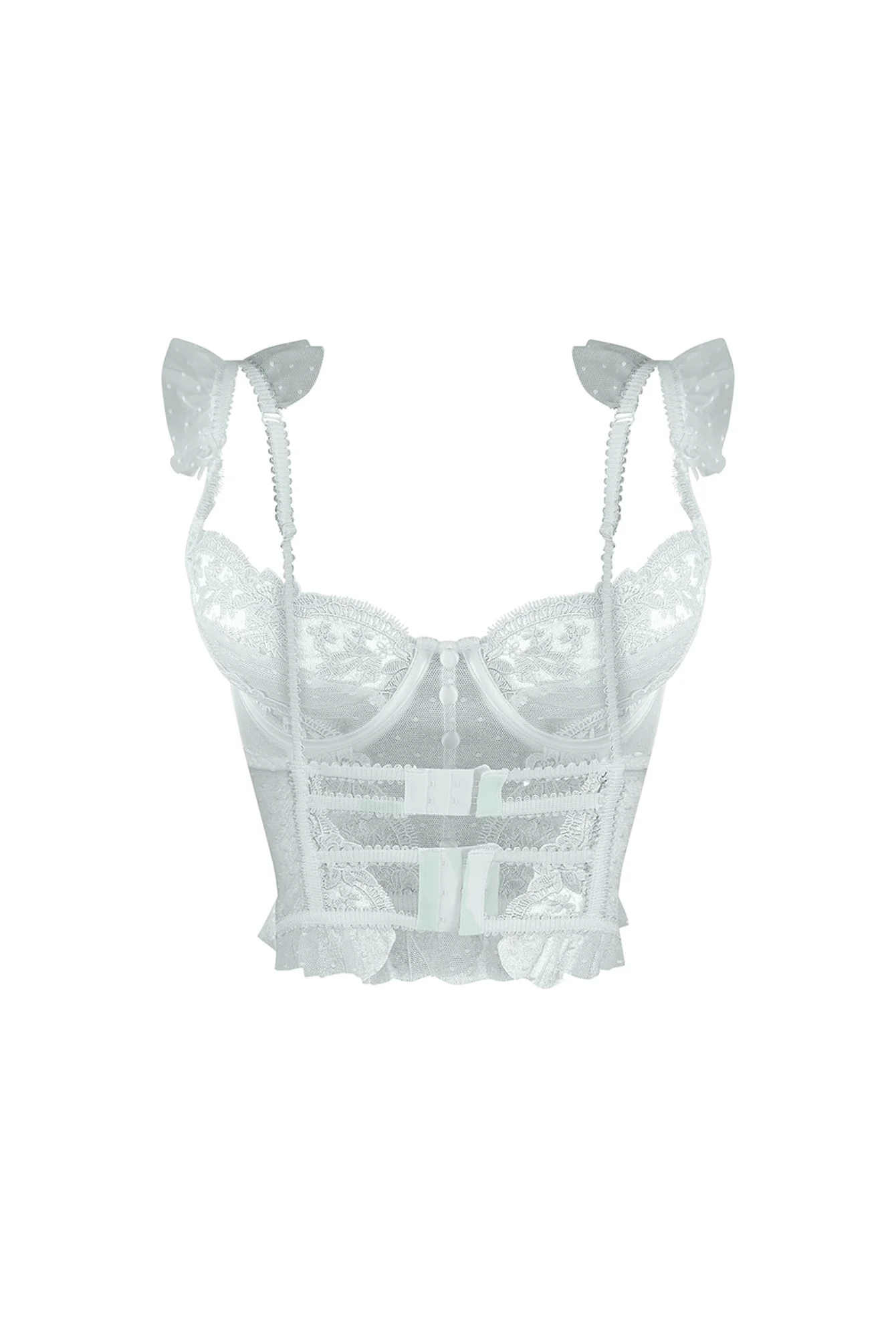 First Date Lace Trim Bustier Top - Image 6