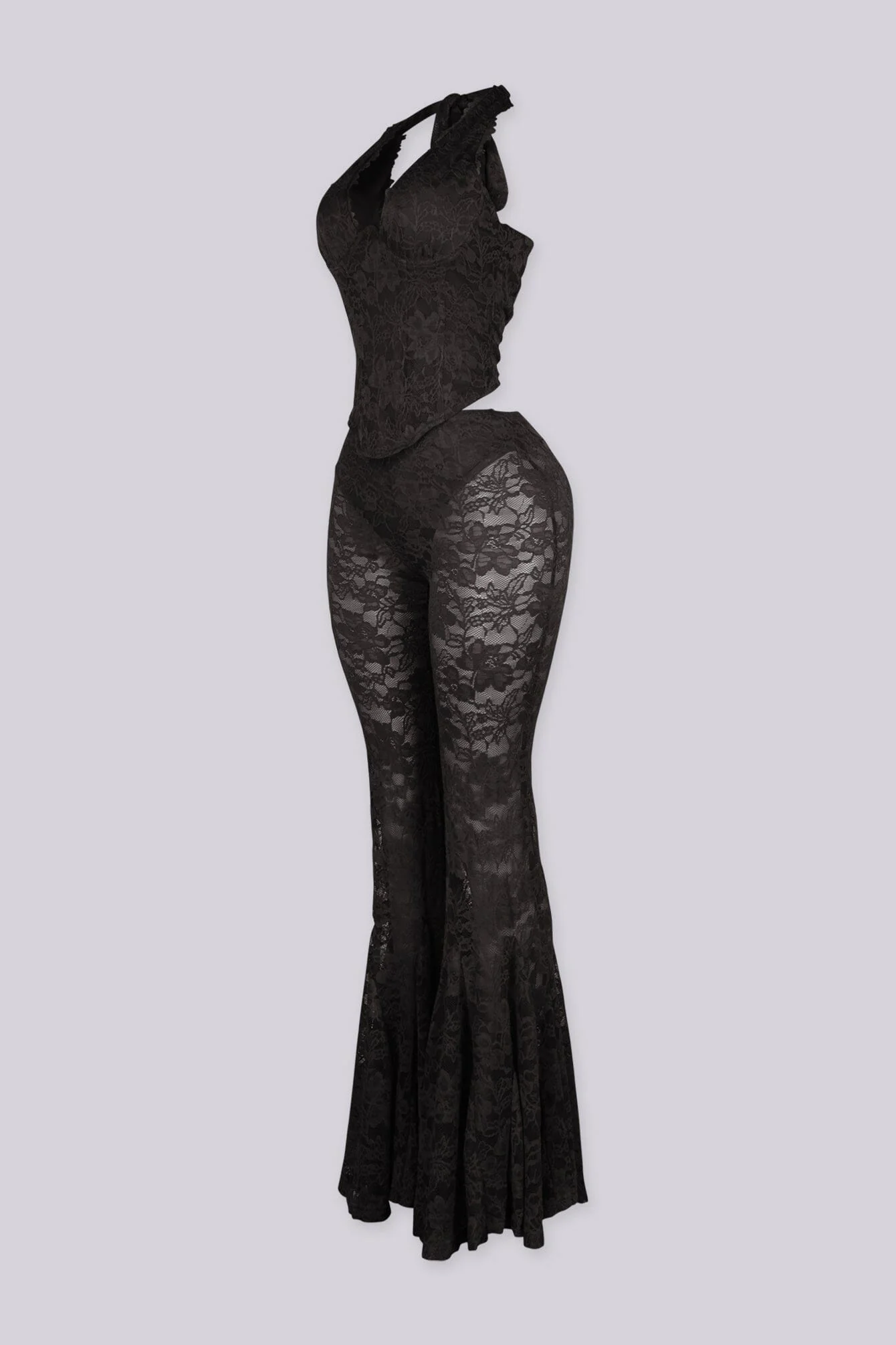 Flamenco Lace Halter Top & Flare Pants SET - Image 7