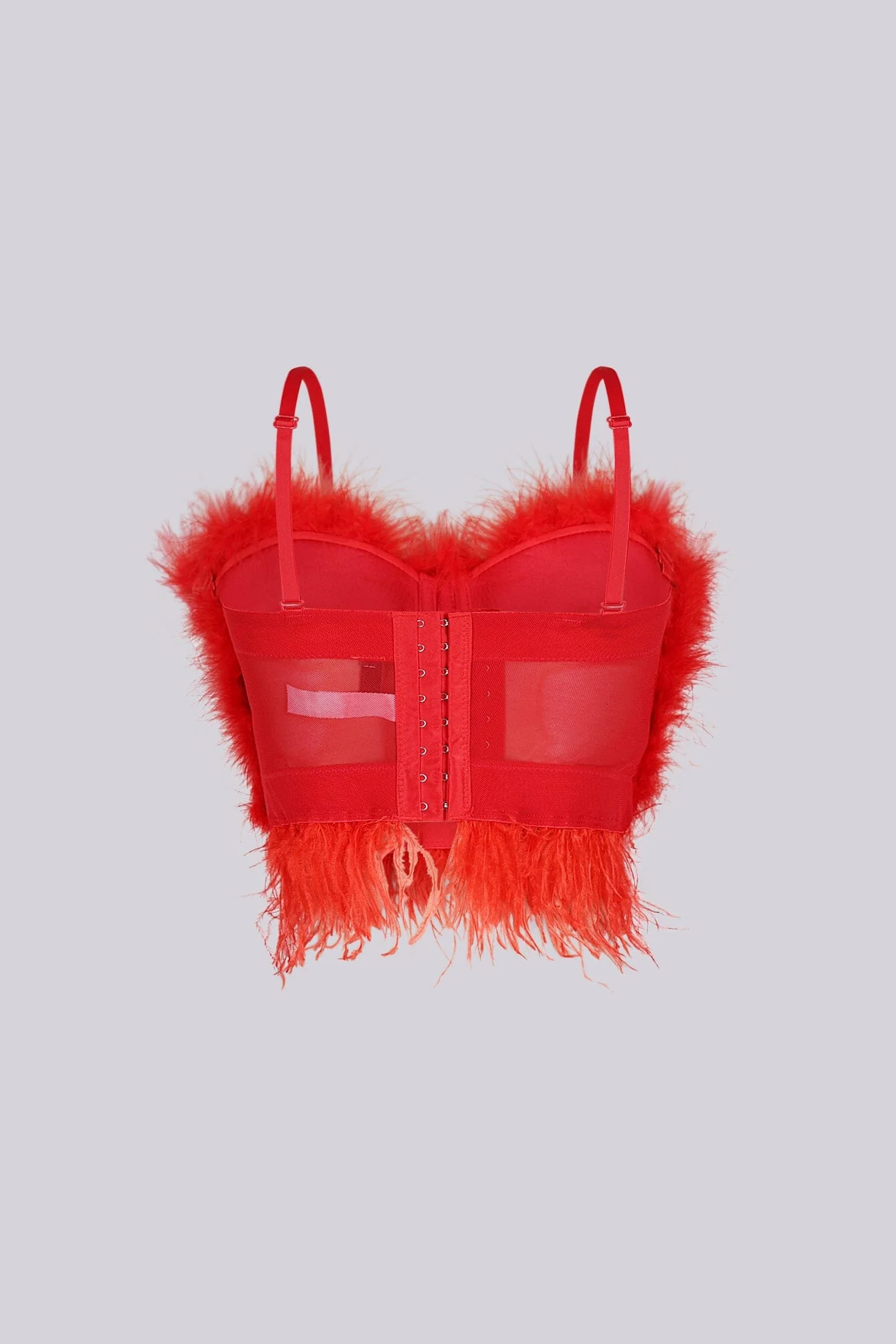 Flattering Faux Fur Bustier Top - Image 10