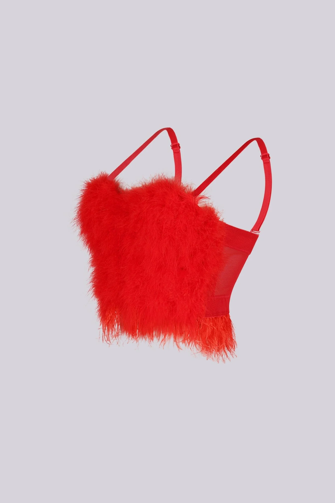 Flattering Faux Fur Bustier Top - Image 8