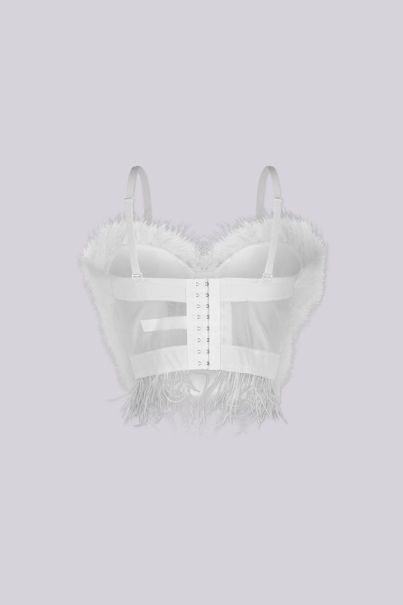 Flattering Faux Fur Bustier Top - Image 9