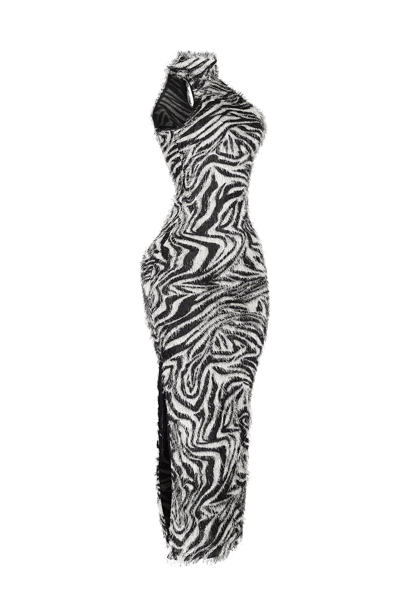 Frayed Grace Zebra Maxi Dress - Image 3