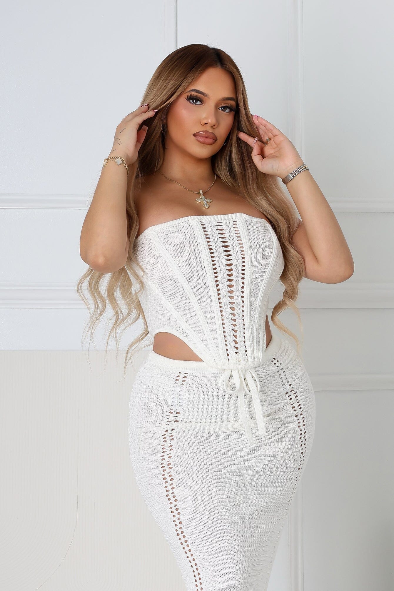 Free Spirit Corset Crochet Tube Top - Image 2