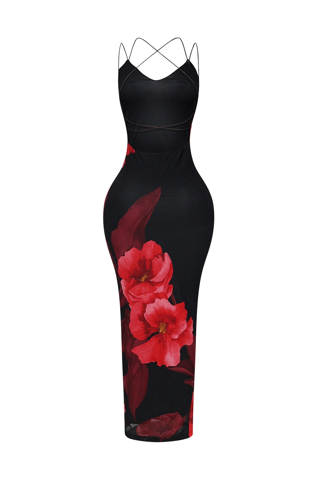 From Now On Mesh Print Maxi Dress - Image 11