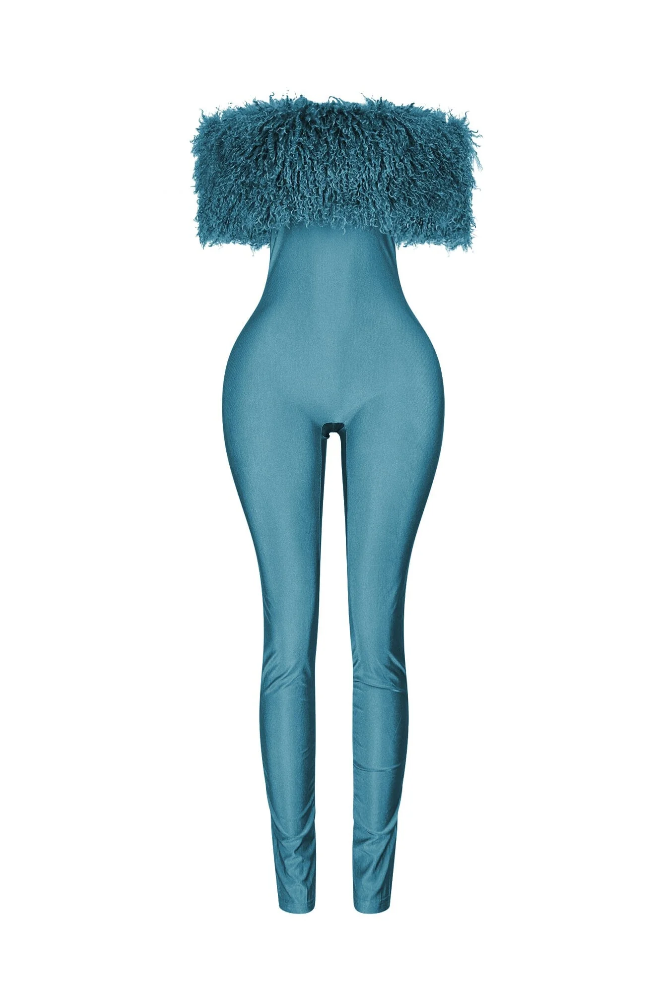 Furshine Off Shoulder Tricoat Jumpsuit - Image 6