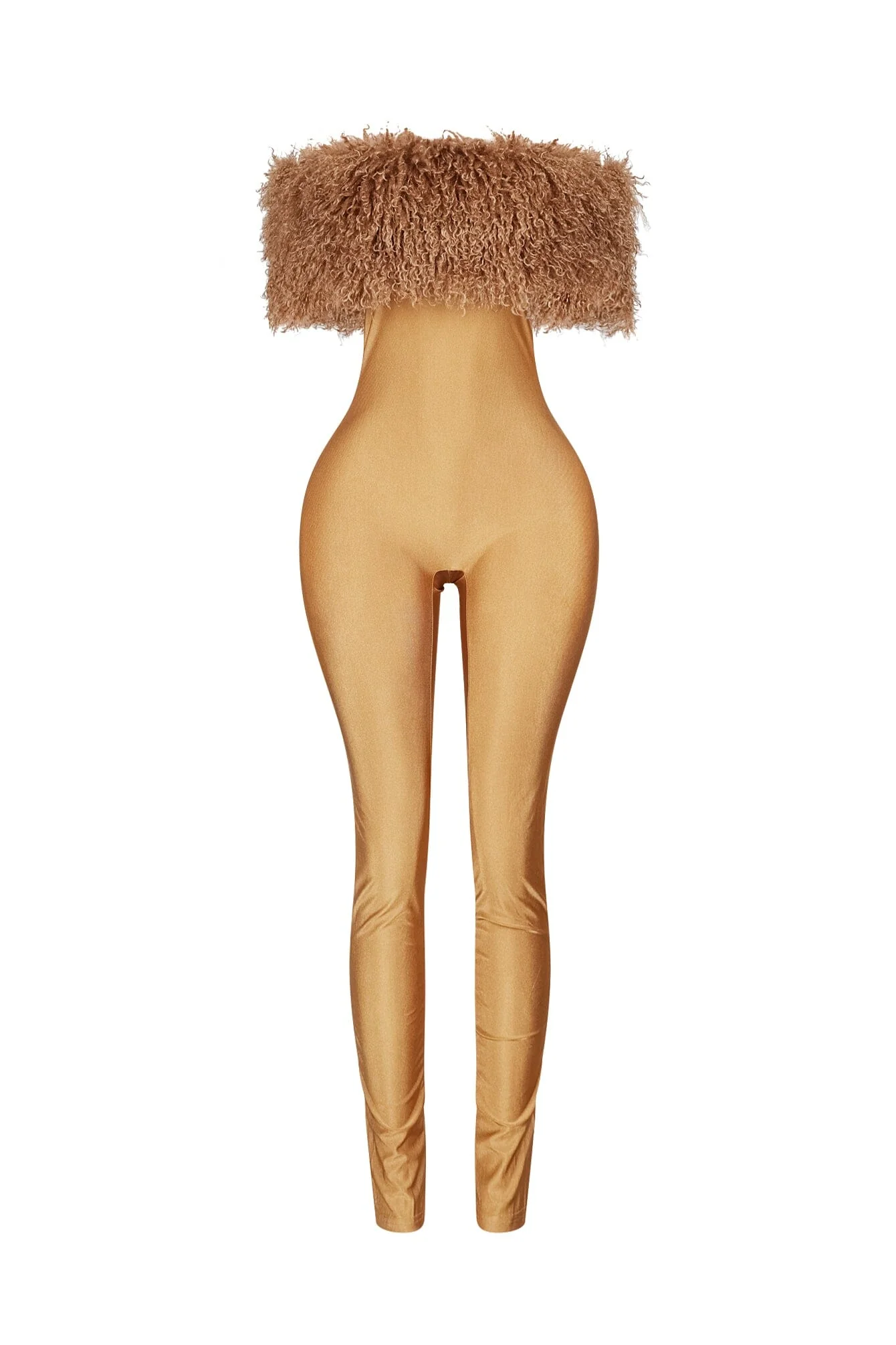 Furshine Off Shoulder Tricoat Jumpsuit - Image 7