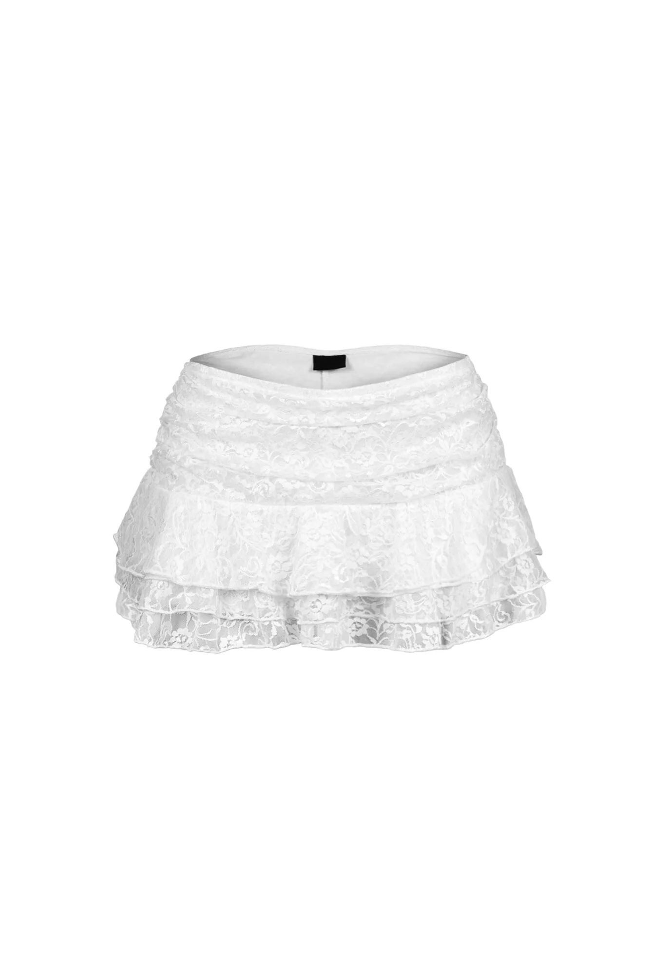 Girls Aesthetic Floral Lace Mini Skirt - Image 6