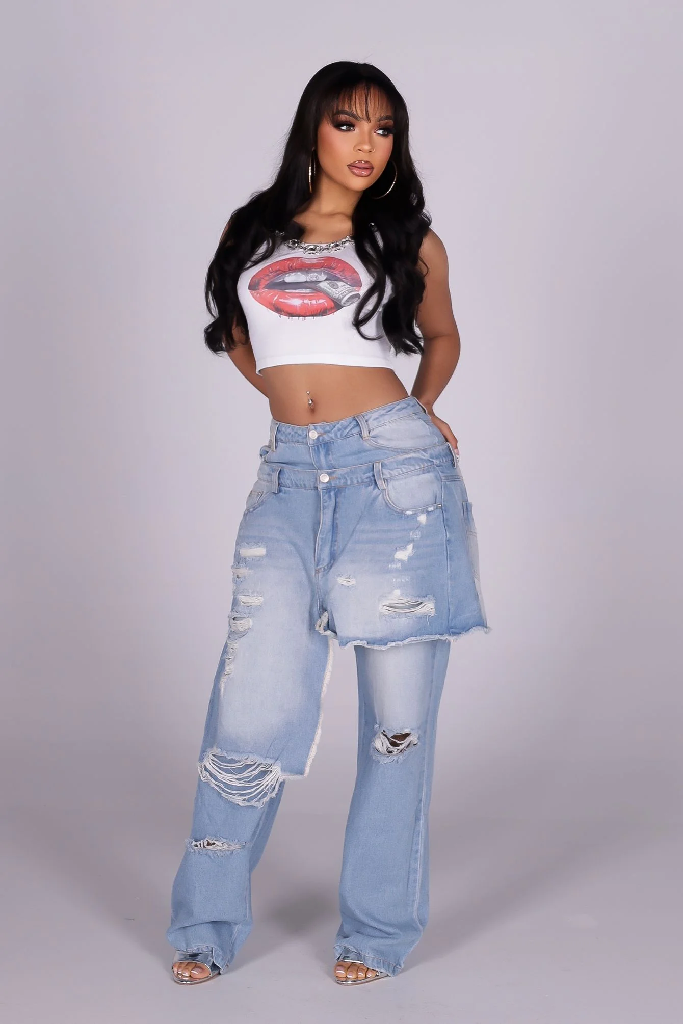 Glam Bite Lips Tank Top - Image 2