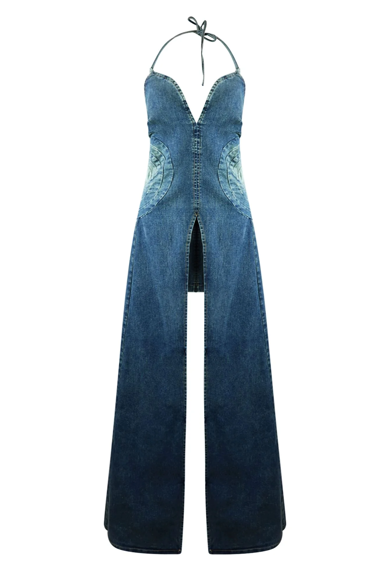 Glitch Out Denim Top & Skirt Set - Image 3