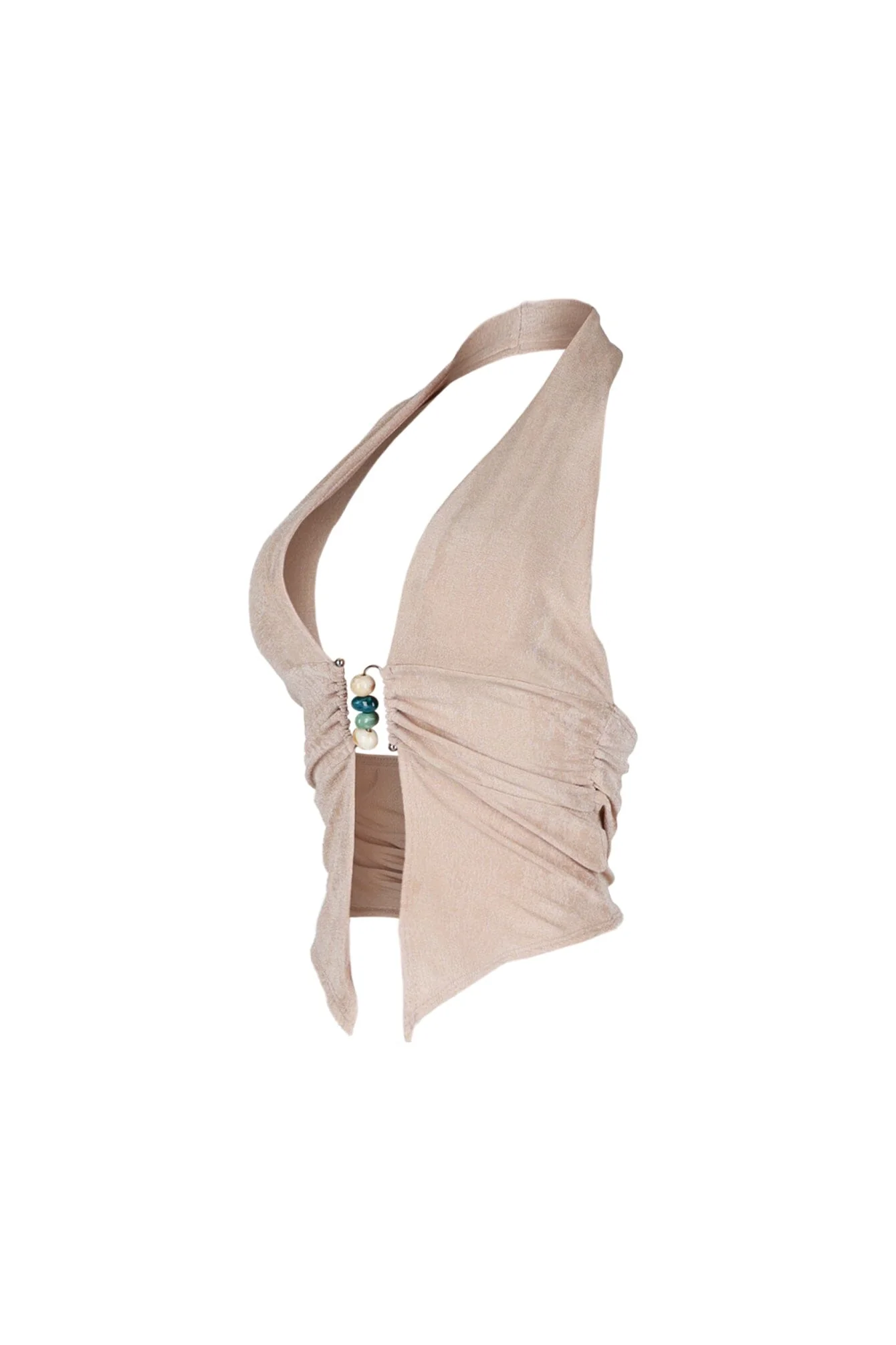 Goa Slinky Beaded Halter Top - Image 7