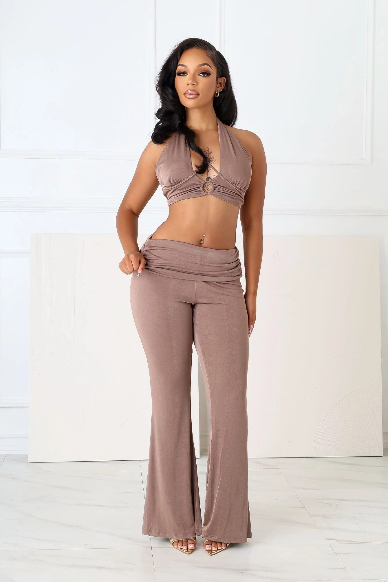 Graceful Passion Crop Top & Pants SET - Image 2