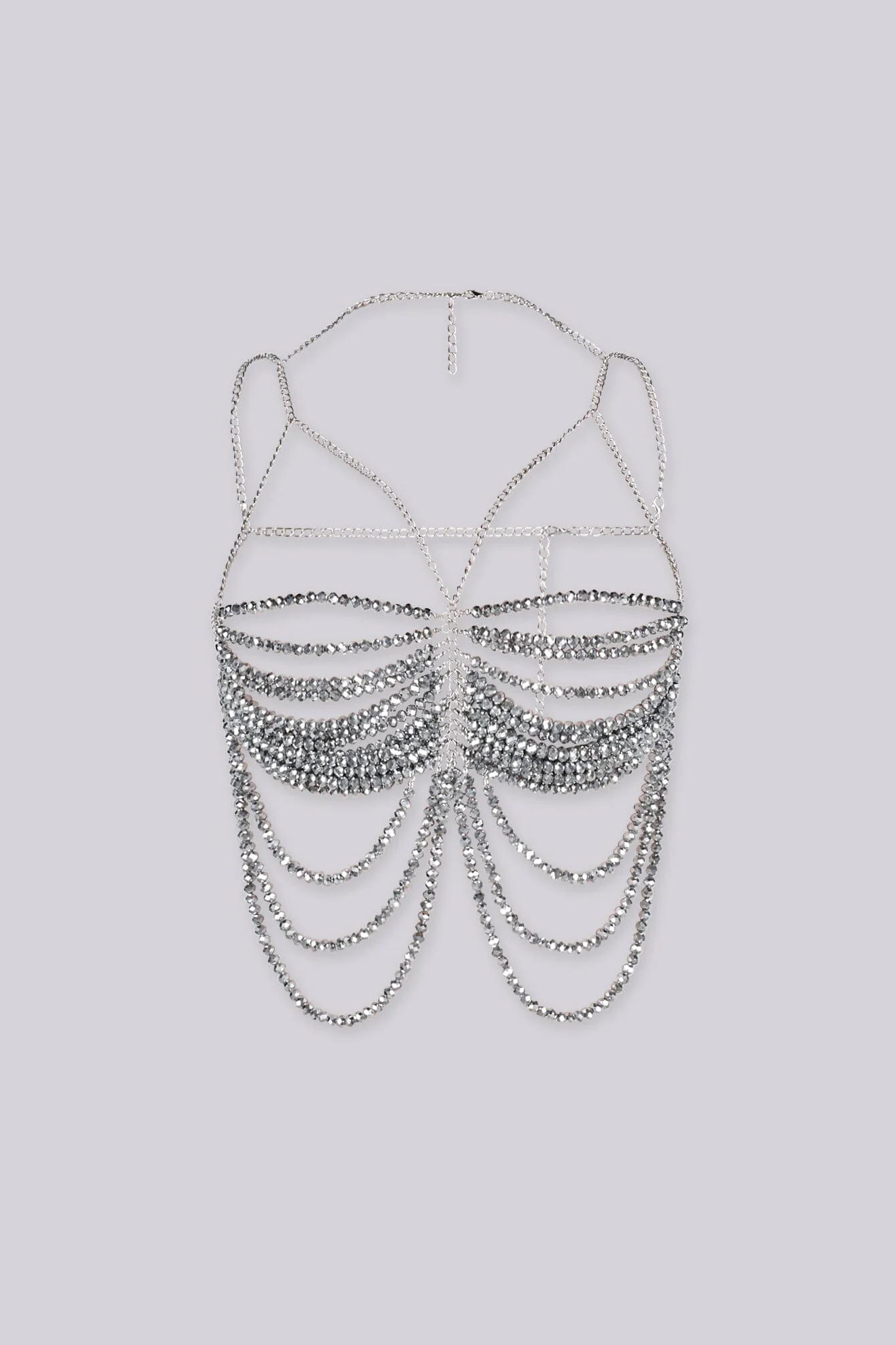 Gunmetal Beaded Chain Top - Image 4