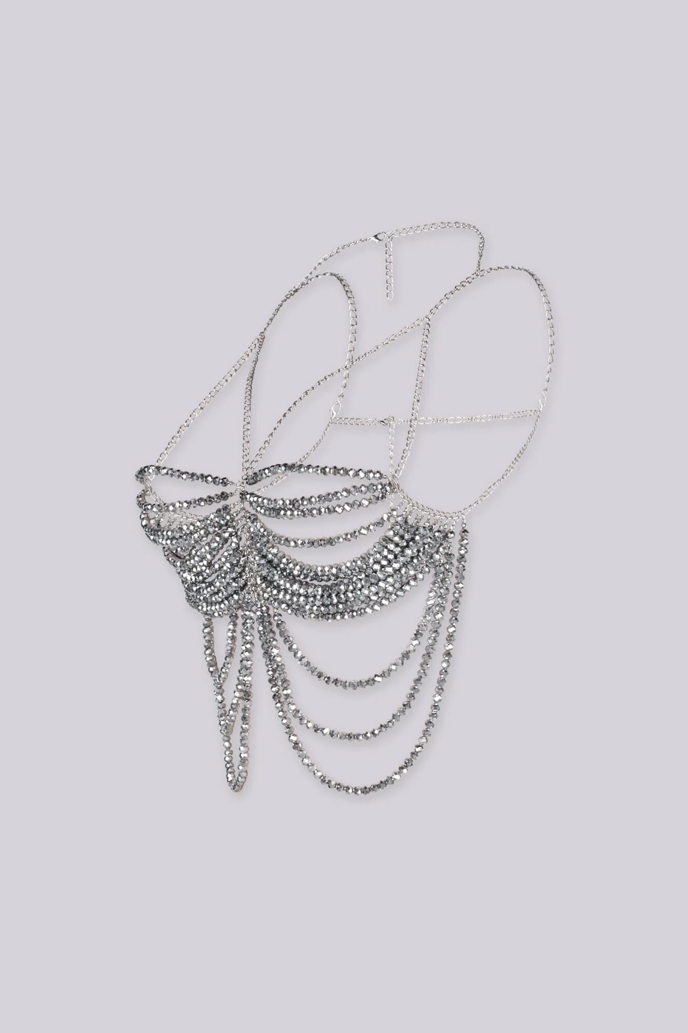 Gunmetal Beaded Chain Top - Image 5